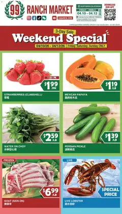 Preview of 99 Ranch Market weekly ads valid from 10.04.2026
