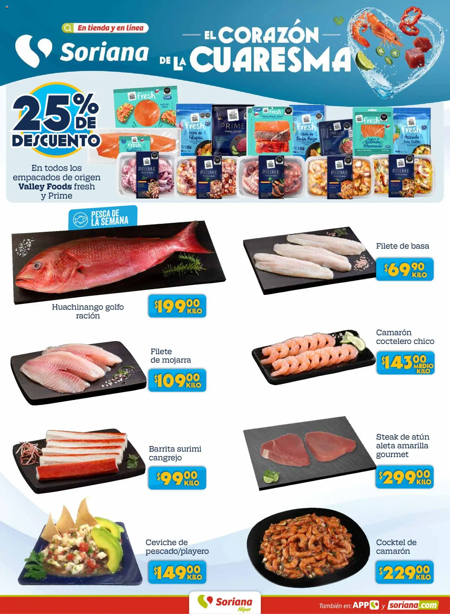 Nuevas ofertas de Soriana válidas en toda la República Mexicana desde el 24.02.2026. ¡Encuentra las mejores ofertas en Soriana - Martes y Miércoles del Campo Híper: Ags, Nay, Jal, Qro, Col, Mich, Gto, Hgo, Tlax, Mor, Pue, Gro, Oax, Edo. de Mex, Vall! | Página: 4 | Productos: Atún