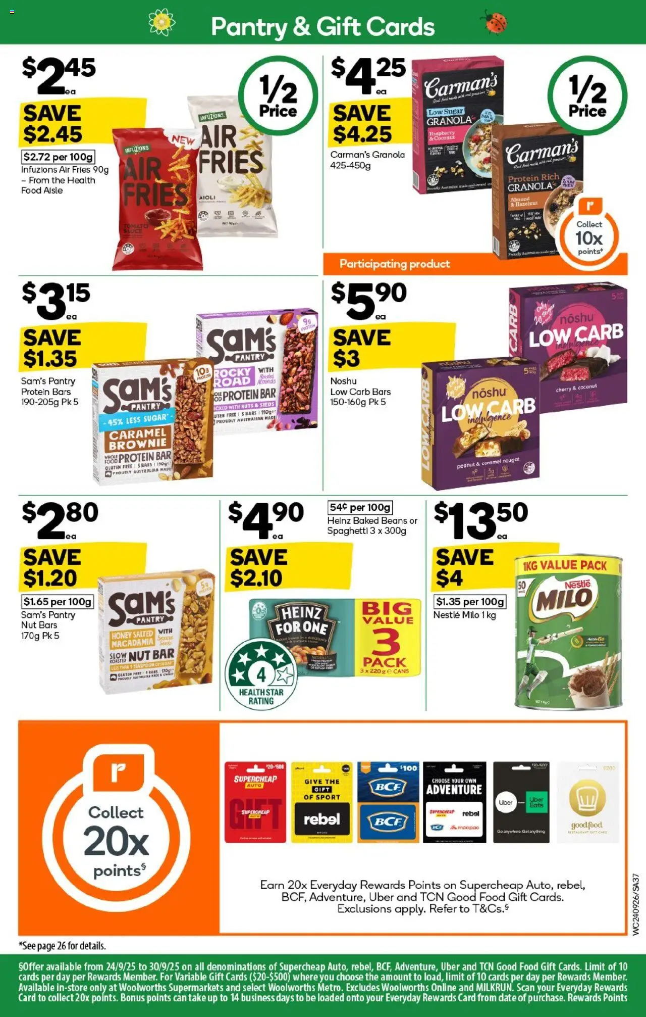 Woolworths catalogue - valid from 24.09.2025 | Page: 37 | Products: Granola, Seeds, Sugar, Date