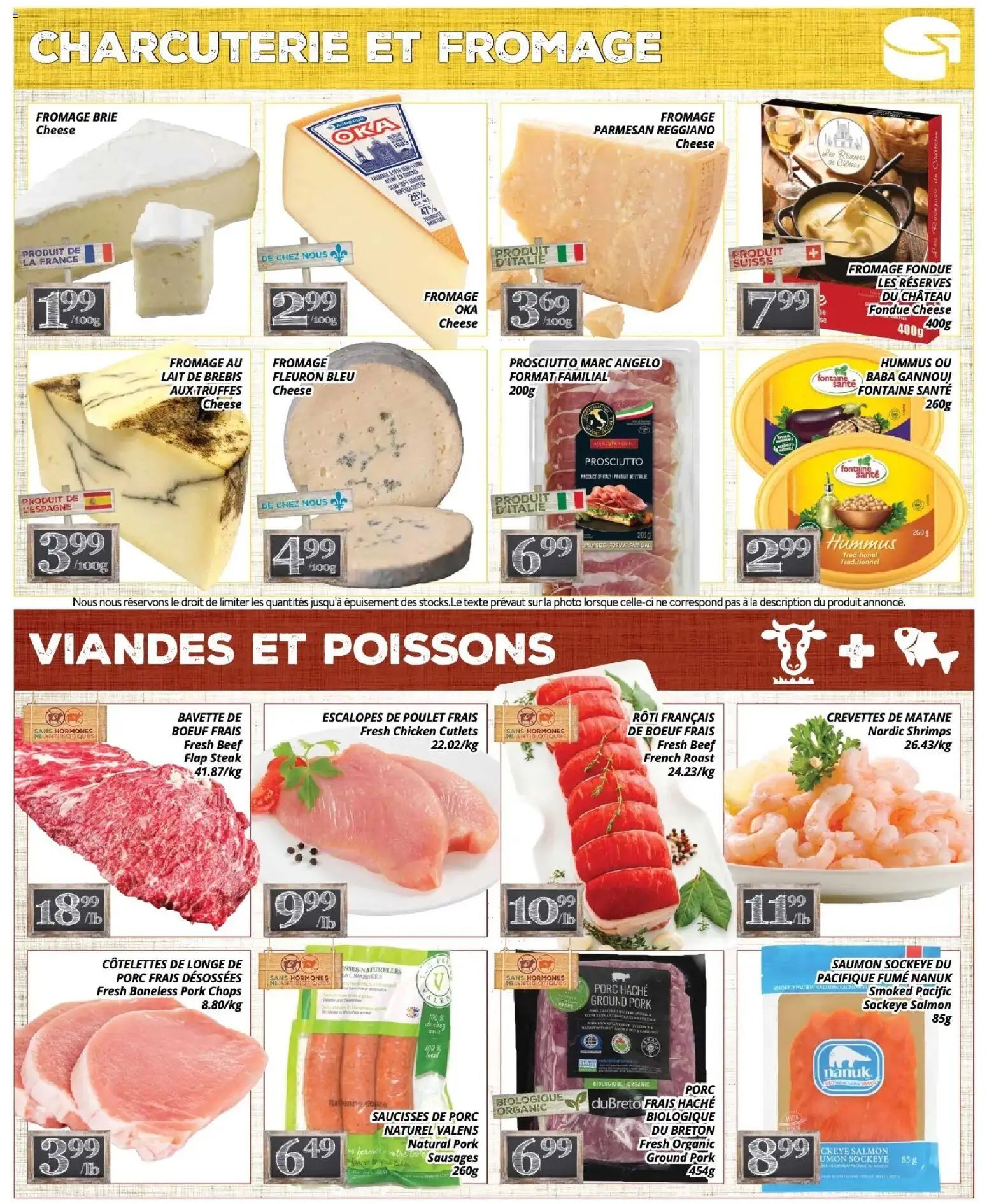 Pa Supermarché flyer valid from 08.12.2025 | Page: 3 | Products: Beef, Cheese, Chicken, Pork
