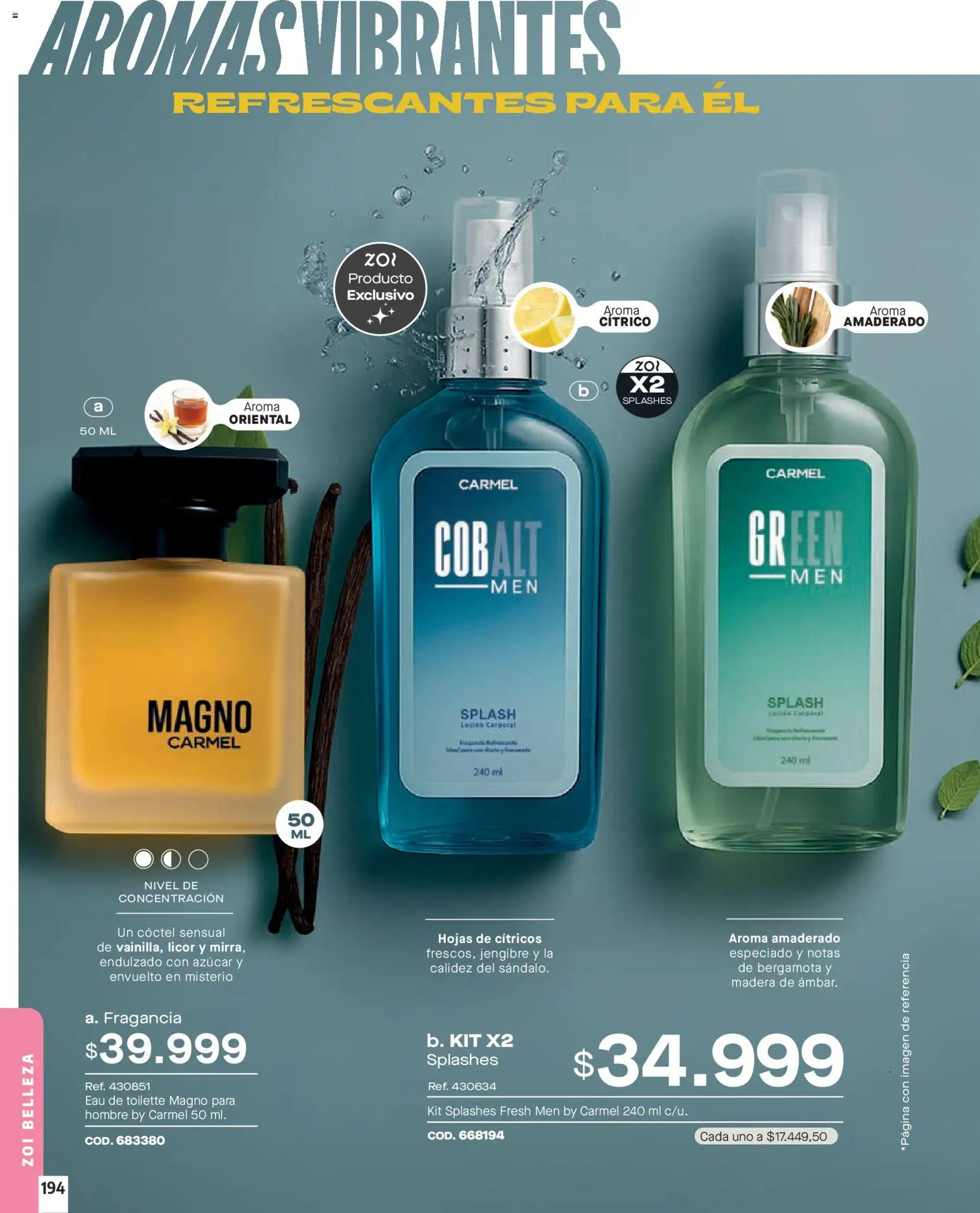Carmel revista - valida desde el 01.01.2026 | Página: 194 | Productos: Azucar, Fragancia, Eau de toilette