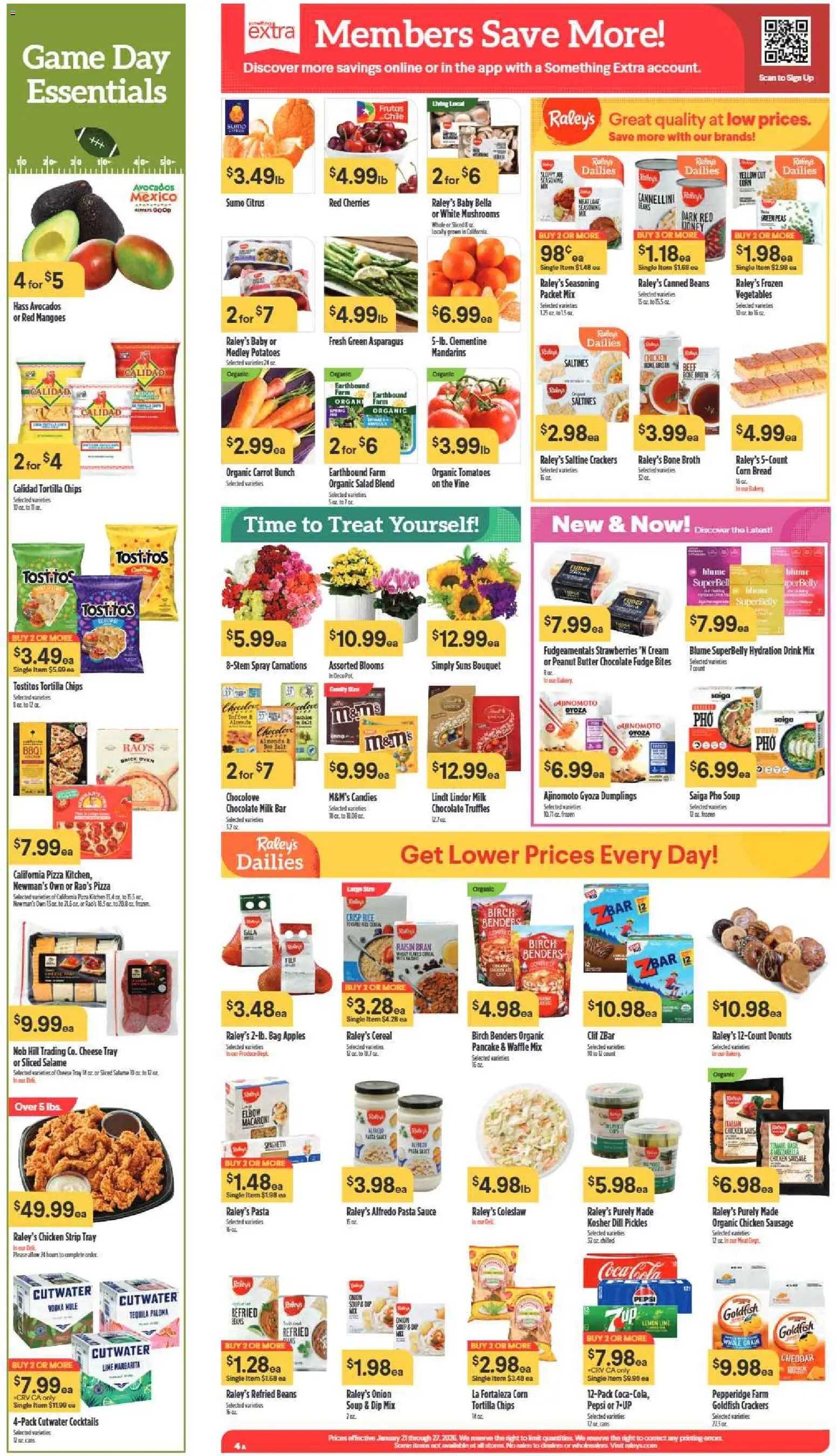 Raley's Weekly Ad - valid from 21.01.2026 | Page: 4 | Products: Rice, Salad, Dill, Game