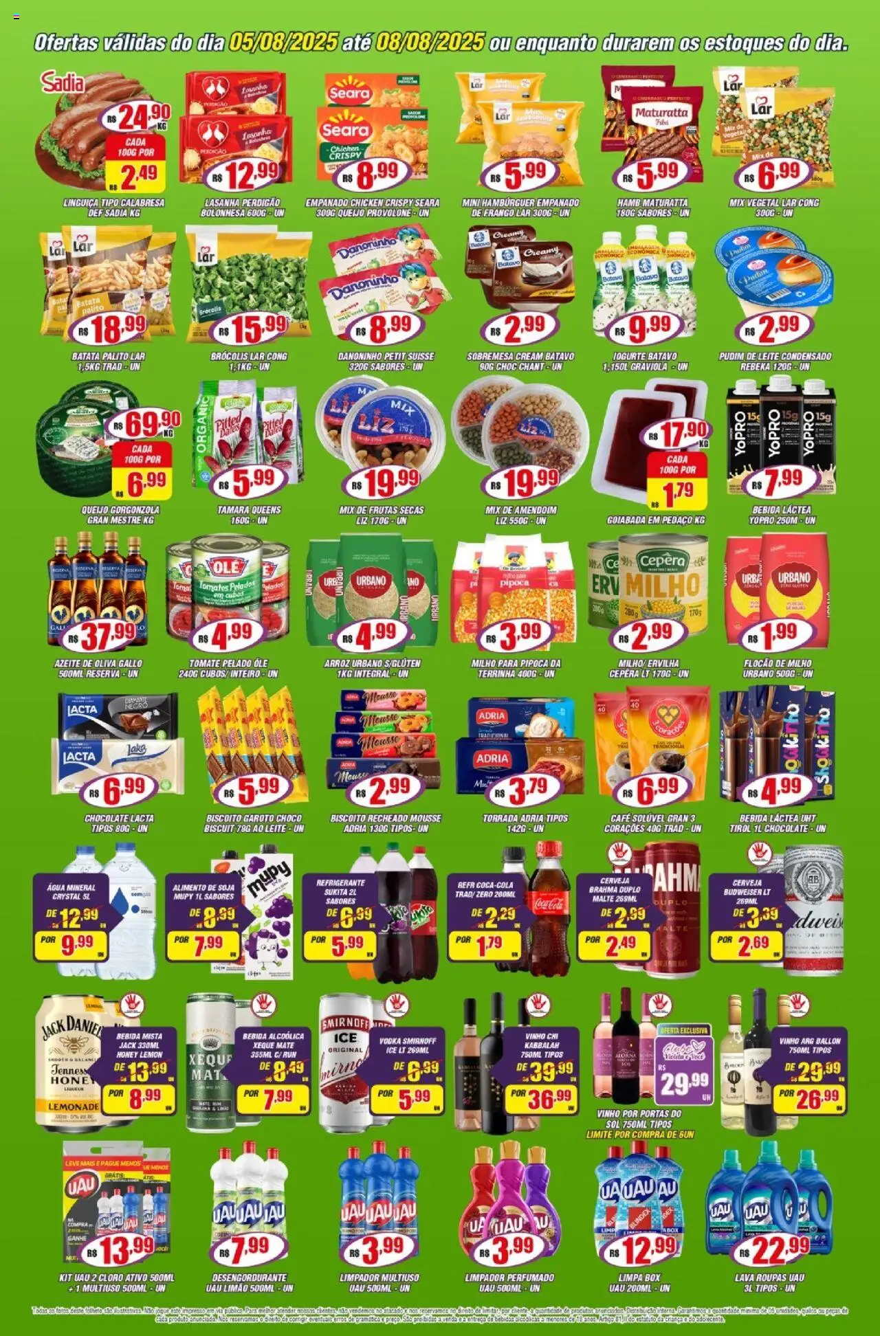 Violeta Supermercados Folheto - válido de 05.08.2025 | Página: 4 | Produtos: Iogurte, Lasanha, Frango, Azeite