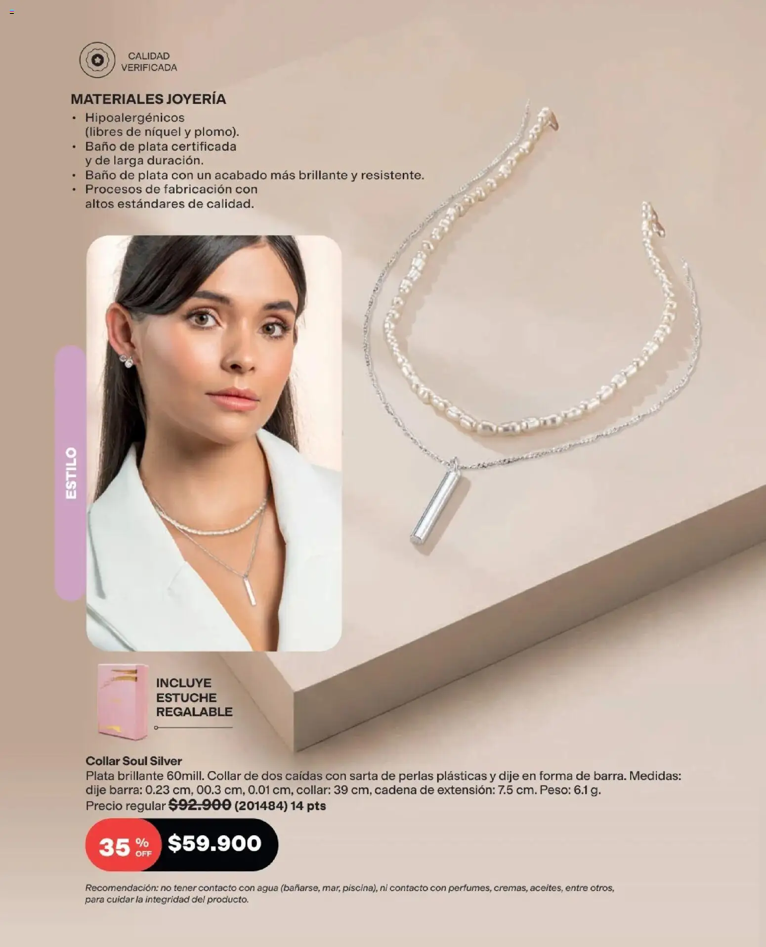 Avon revista - valida desde el 25.03.2026 | Página: 102 | Productos: Agua, Baño, Collar, Dije
