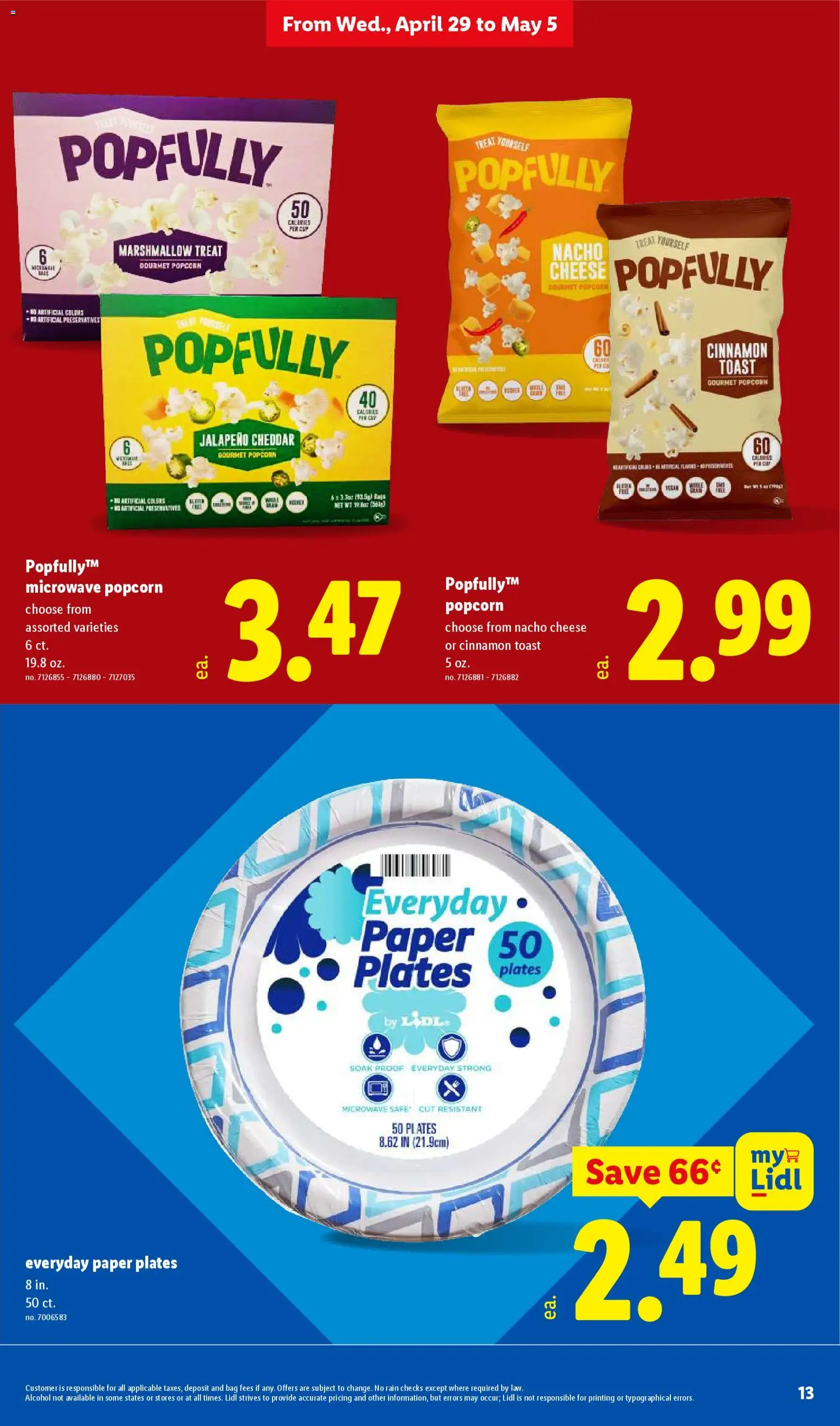 Lidl Weekly Ad - valid from 29.04.2026 | Page: 13 | Products: Cheese, Microwave, Bag