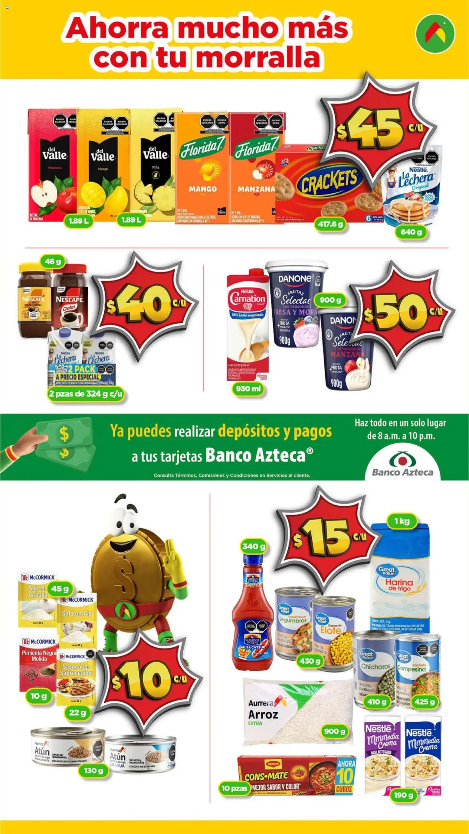 Nuevas ofertas de Bodega Aurrerá válidas en toda la República Mexicana desde el 11.02.2026. ¡Encuentra las mejores ofertas en Bodega Aurrerá folleto! | Página: 5 | Productos: Sal, Atún, Mango, Catsup