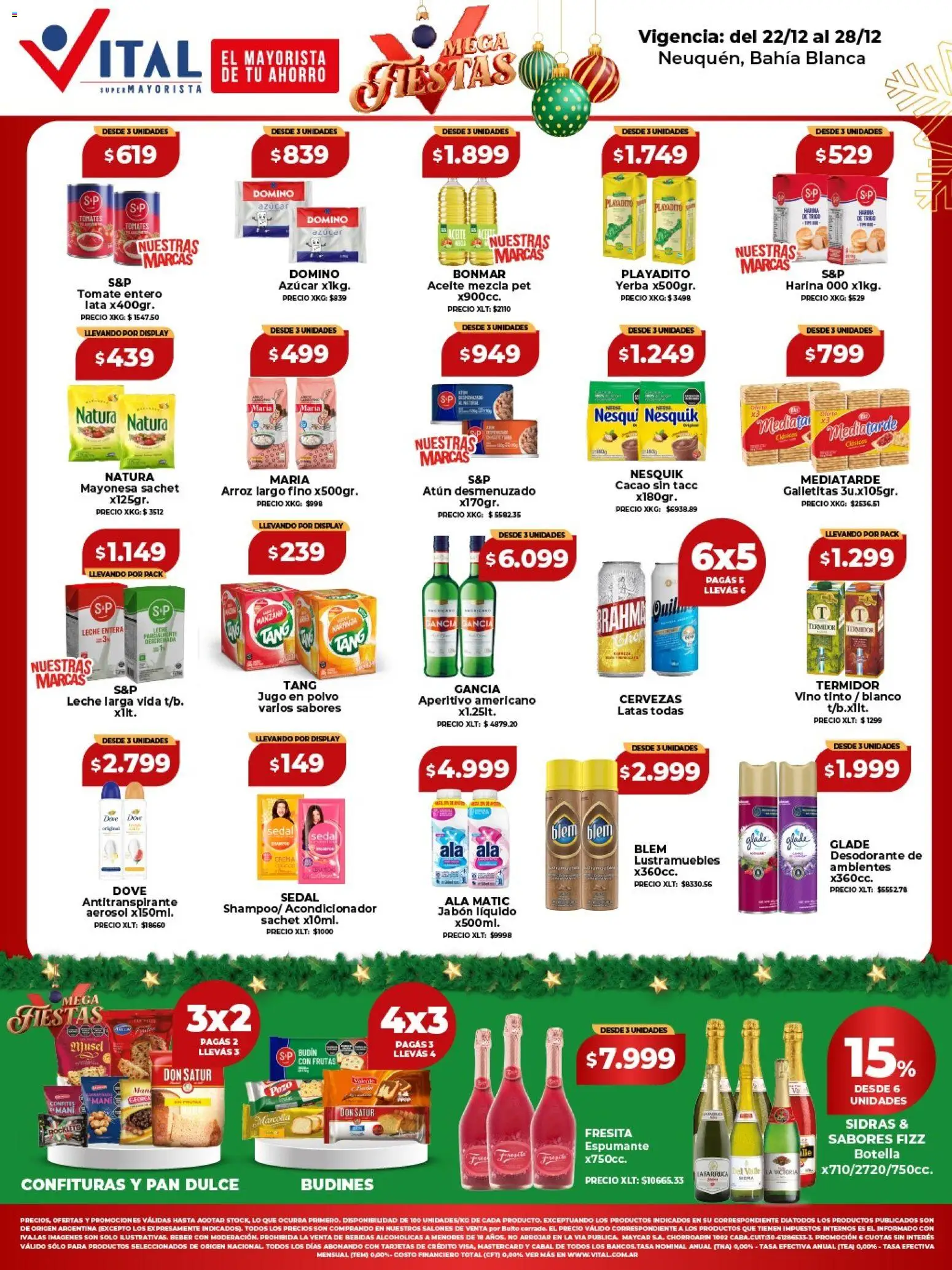 Vital - Ofertas - Bahía Blanca │ válido desde el 22.12.2025 | Página: 1 | Productos: Lustramuebles, Budín, Mani, Arroz