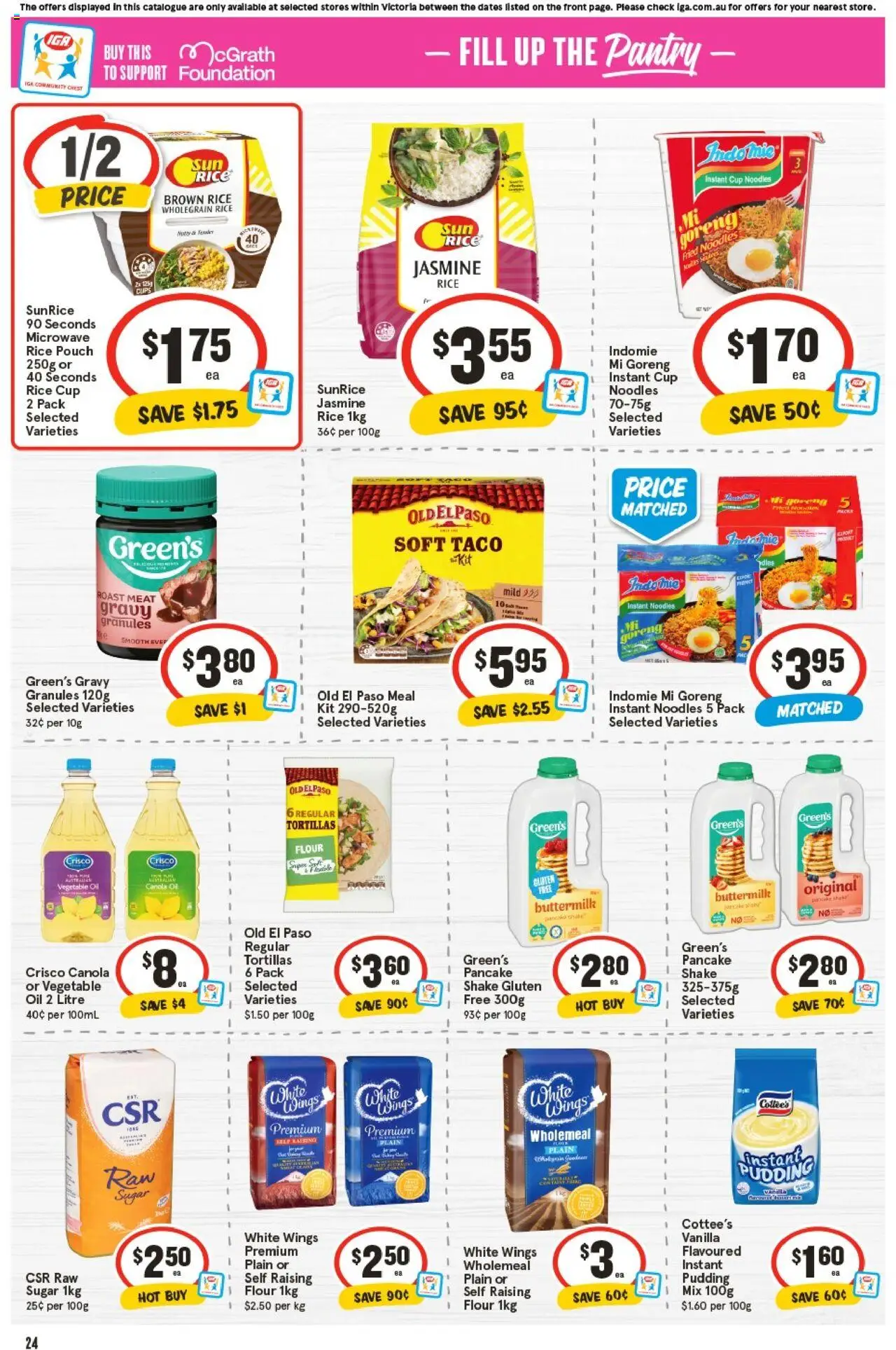 IGA catalogue - valid from 17.09.2025 | Page: 23 | Products: Cups, Flour, Sugar, Microwave