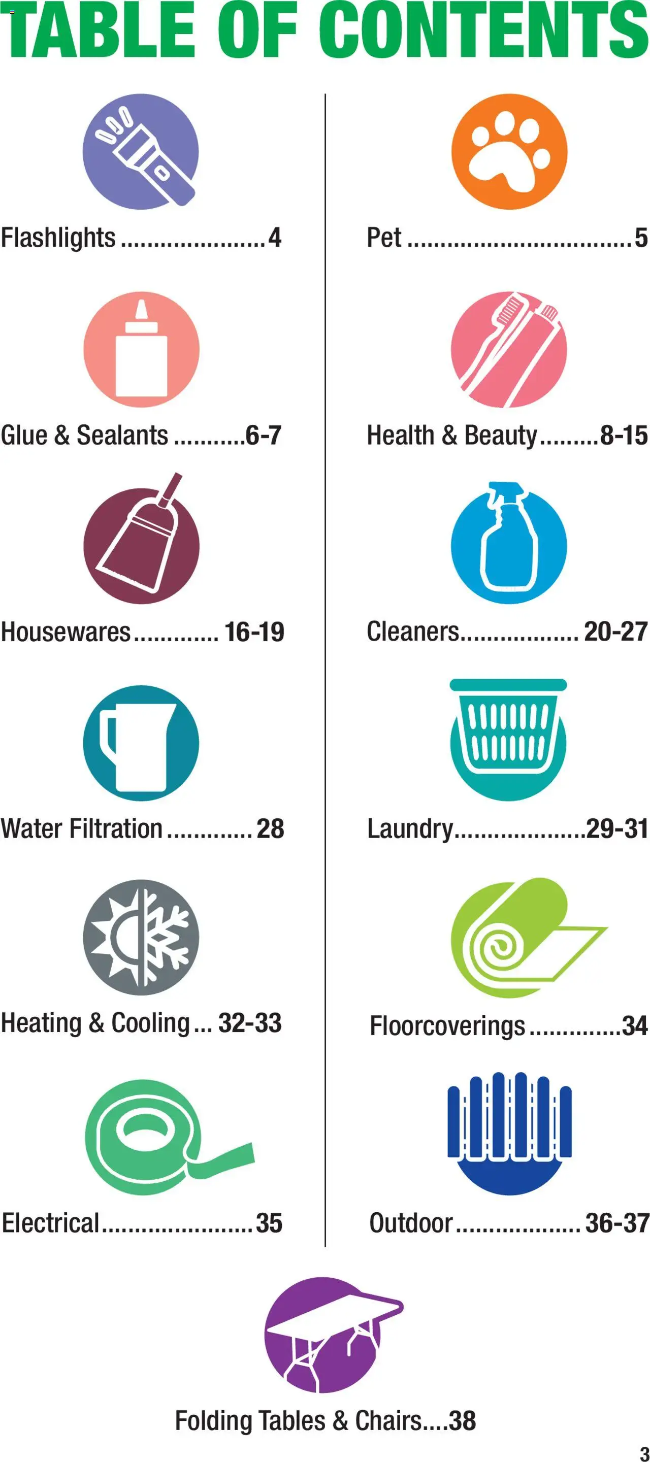 Menards - Contractor Catalog - valid from 01.01.2025 | Page: 3 | Products: Table, Water
