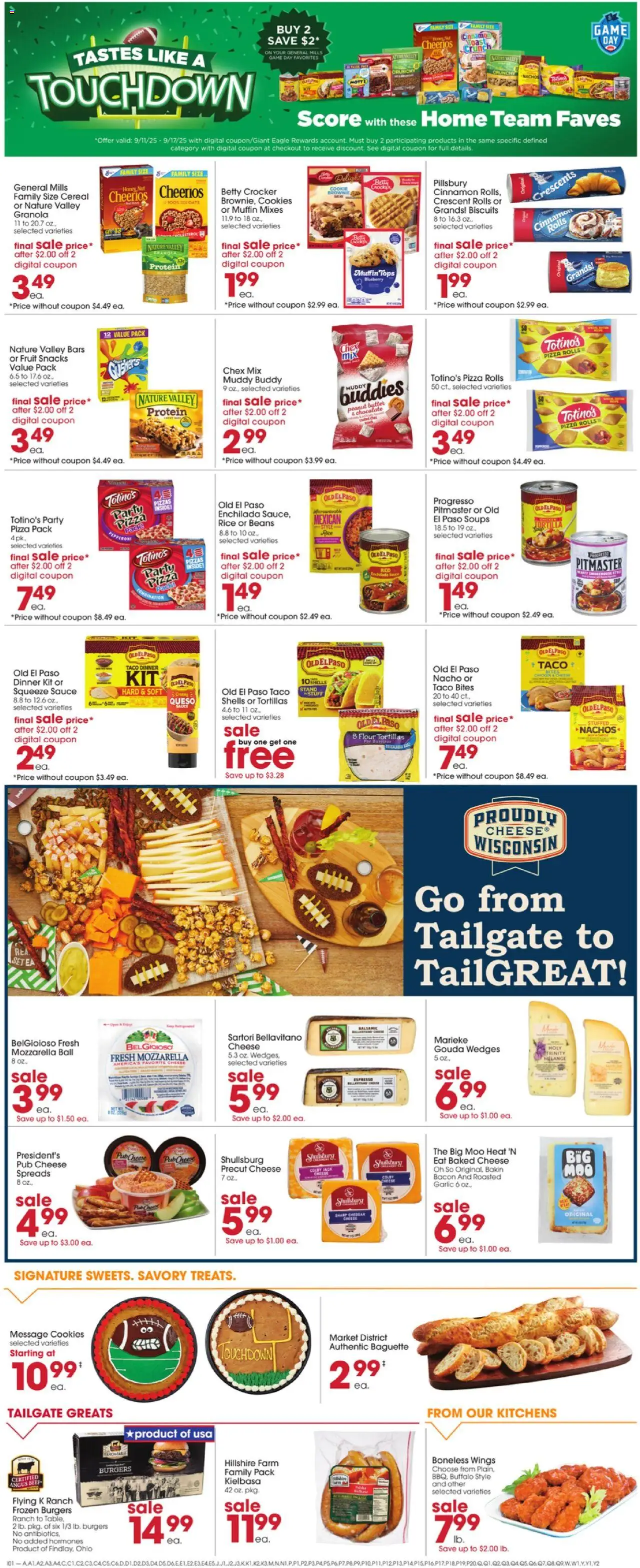 Giant Eagle Weekly Ad - valid from 11.09.2025 | Page: 3 | Products: Chocolate, Rice, Muffin, Game