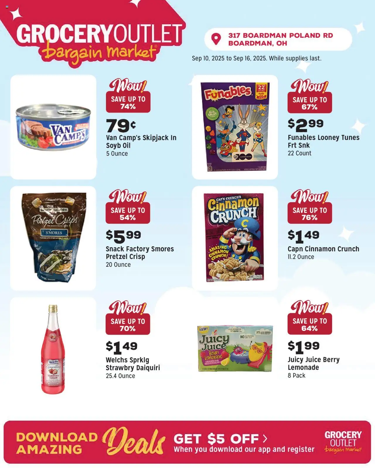 Grocery Outlet Weekly Ad - OH - valid from 10.09.2025 | Page: 2 | Products: Oil, Juice, Sugar