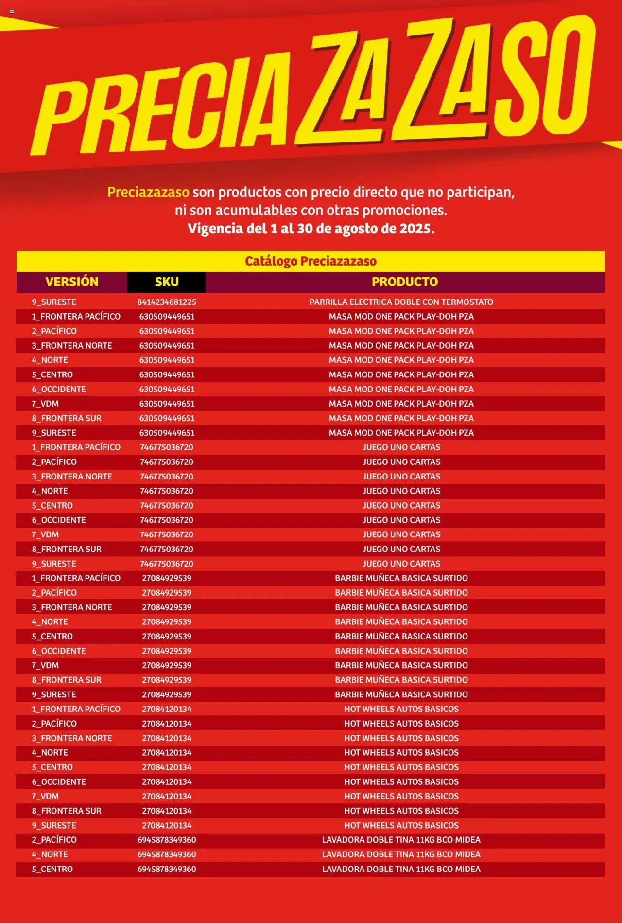 Nuevas ofertas de Soriana válidas en toda la República Mexicana desde el 01.08.2025. ¡Encuentra las mejores ofertas en Soriana - Catálogo Preciazazaso Mercado Nacional! | Página: 198 | Productos: Juego, Lavadora, Parrilla