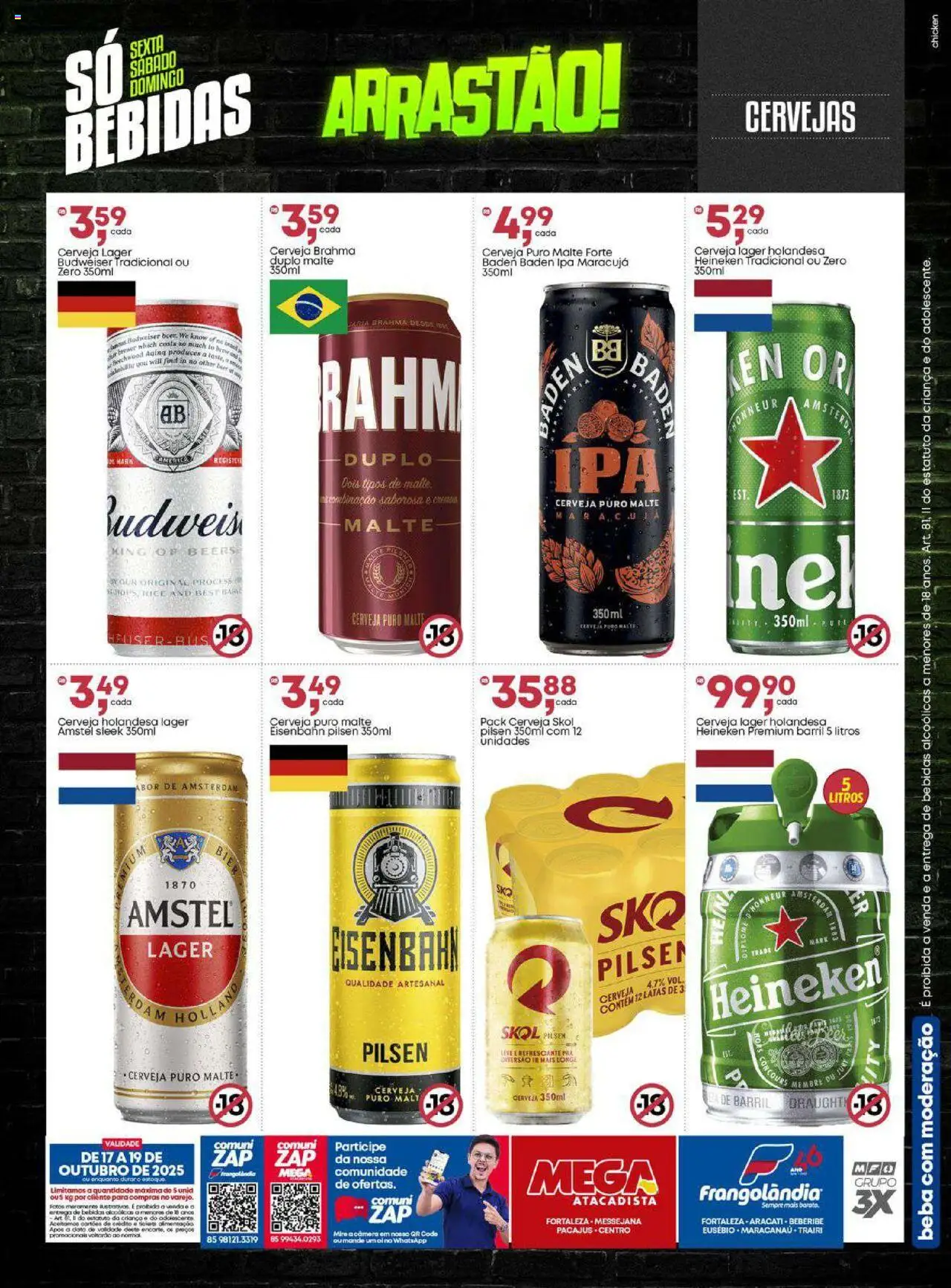 Frangolândia Folheto - válido de 17.10.2025 | Página: 10 | Produtos: Maracujá, Cerveja, Heineken, Câmera