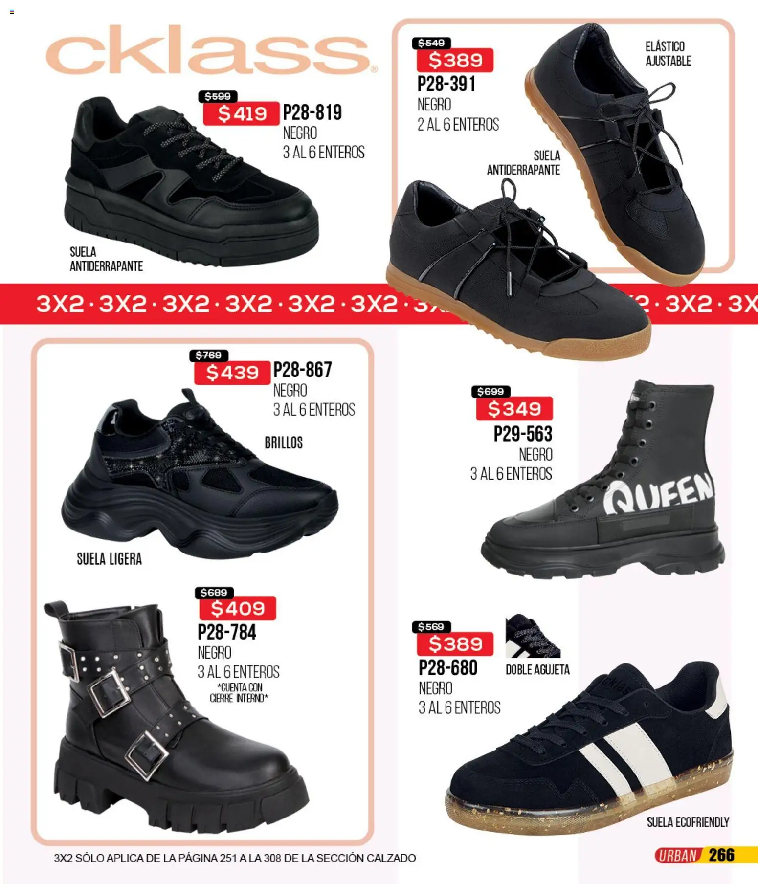 Nuevas ofertas de Cklass válidas en toda la República Mexicana desde el 12.01.2026. ¡Encuentra las mejores ofertas en Cklass catálogo Mega Ofertas Calzado! | Página: 267