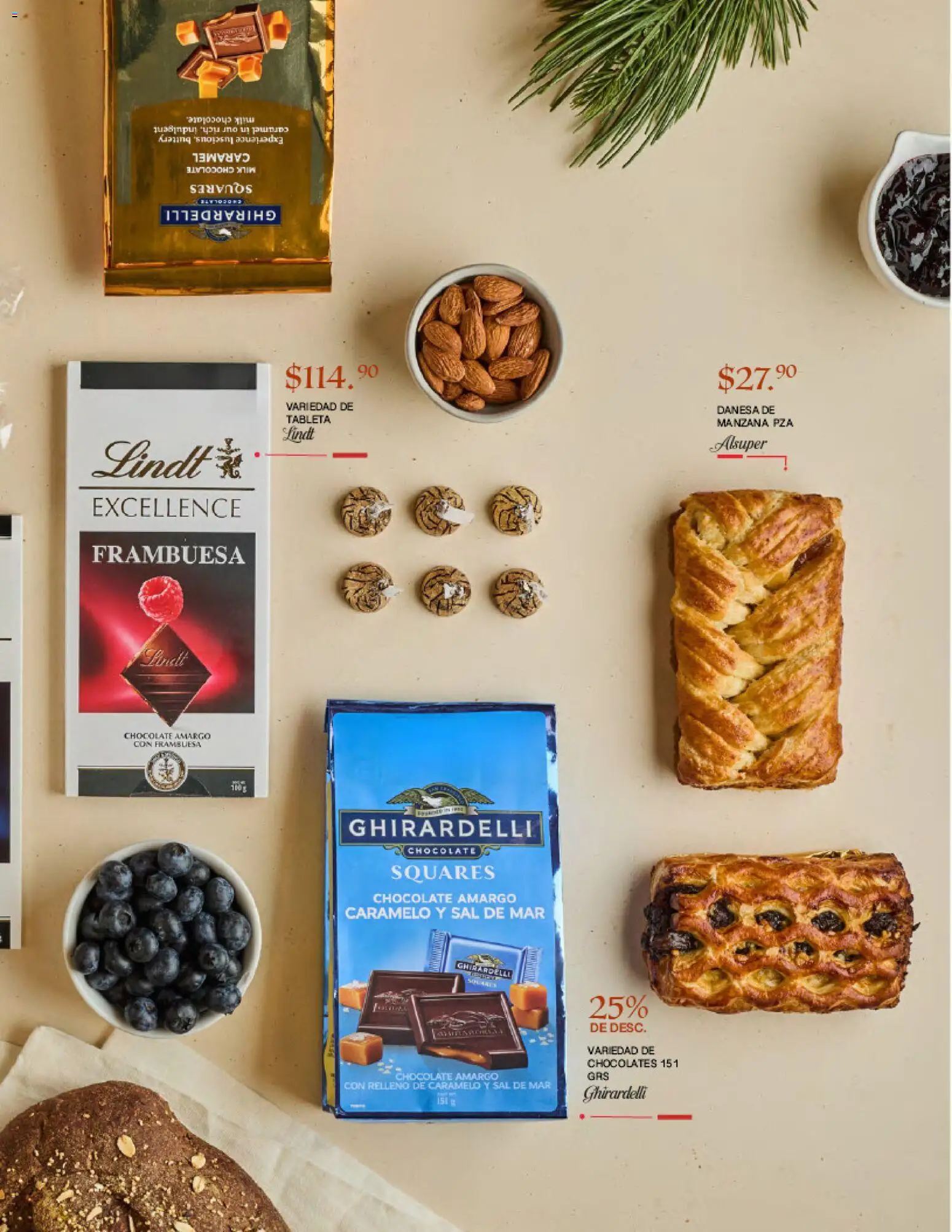 Nuevas ofertas de Alsuper válidas en toda la República Mexicana desde el 25.11.2025. ¡Encuentra las mejores ofertas en Alsuper folleto Gourmet Chihuauha Estado! | Página: 21 | Productos: Sal, Manzana, Chocolate, Tableta