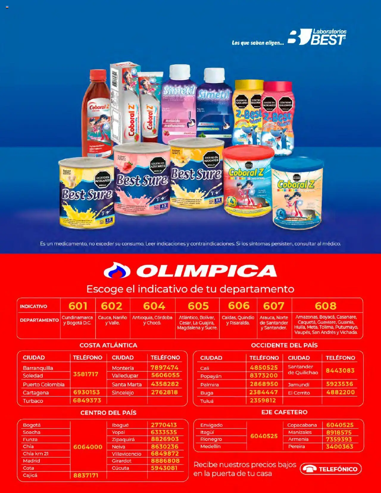 Olímpica revista - valida desde el 01.06.2025 | Página: 16 | Productos: Teléfono, Antiácido