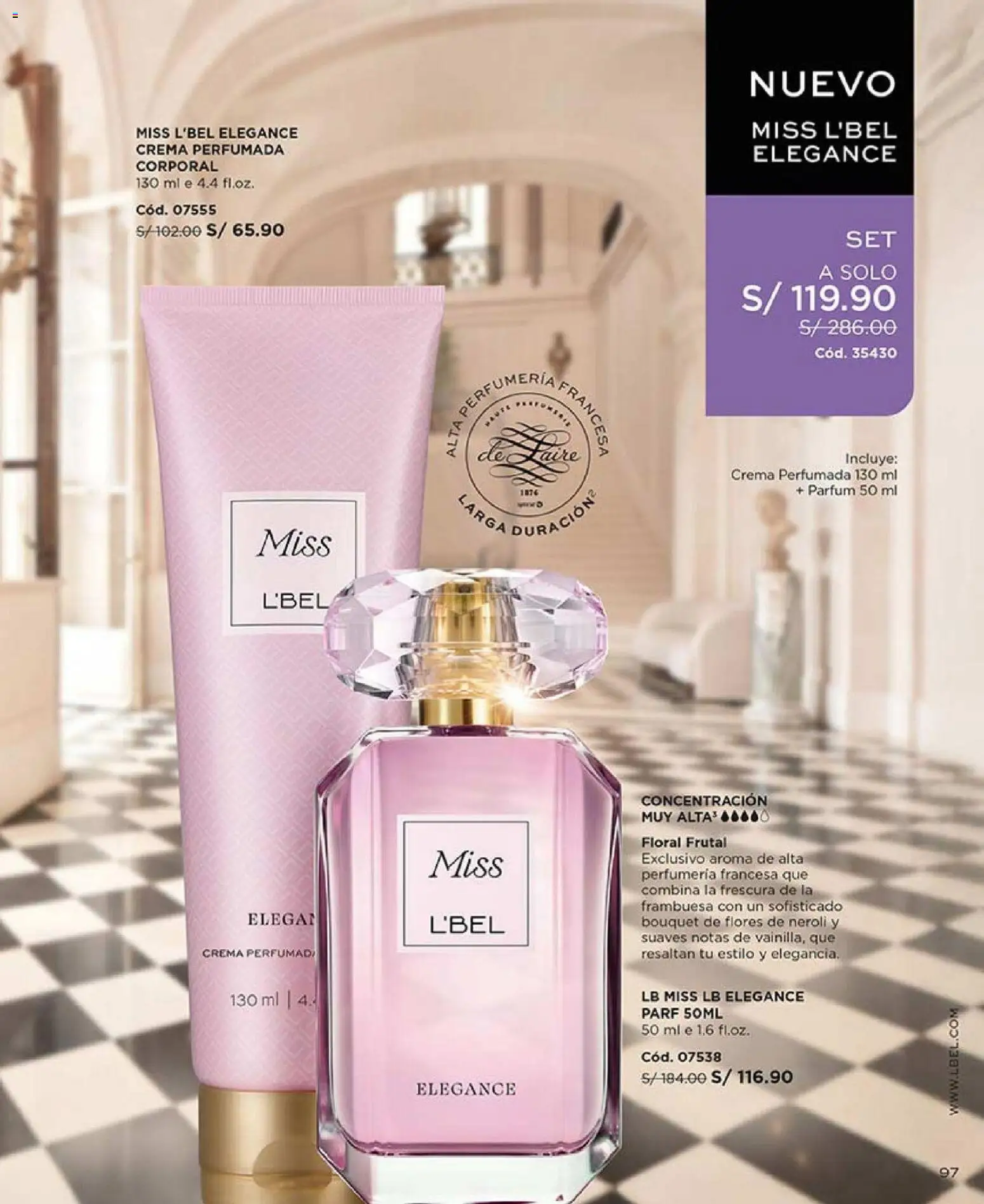 Catálogo L'Bel válido desde 27.12.2025 | Página: 97 | Productos: Crema, Perfume