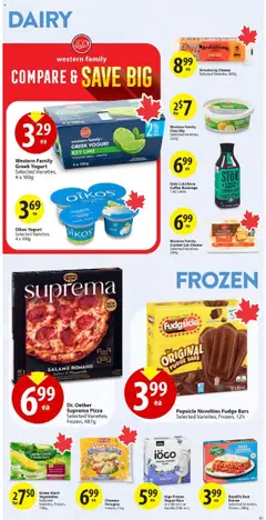 Save on foods flyer valid from 31.07.2025 | Page: 22 | Products: Cream, Cheese, Coffee, Salami