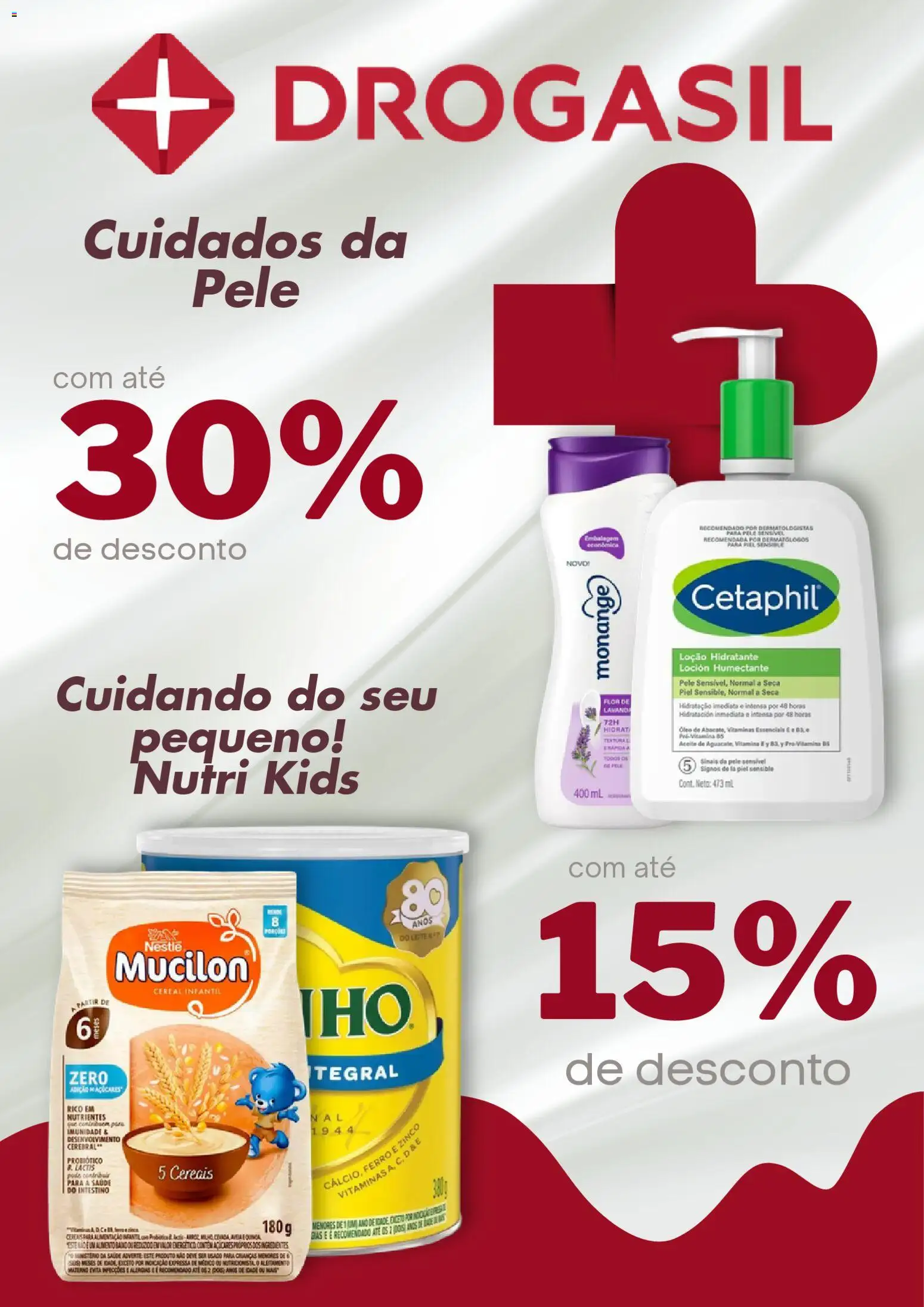 Drogasil Folheto - válido de 30.03.2026 | Página: 1 | Produtos: Ferro, Óleo, Cereais, Mucilon