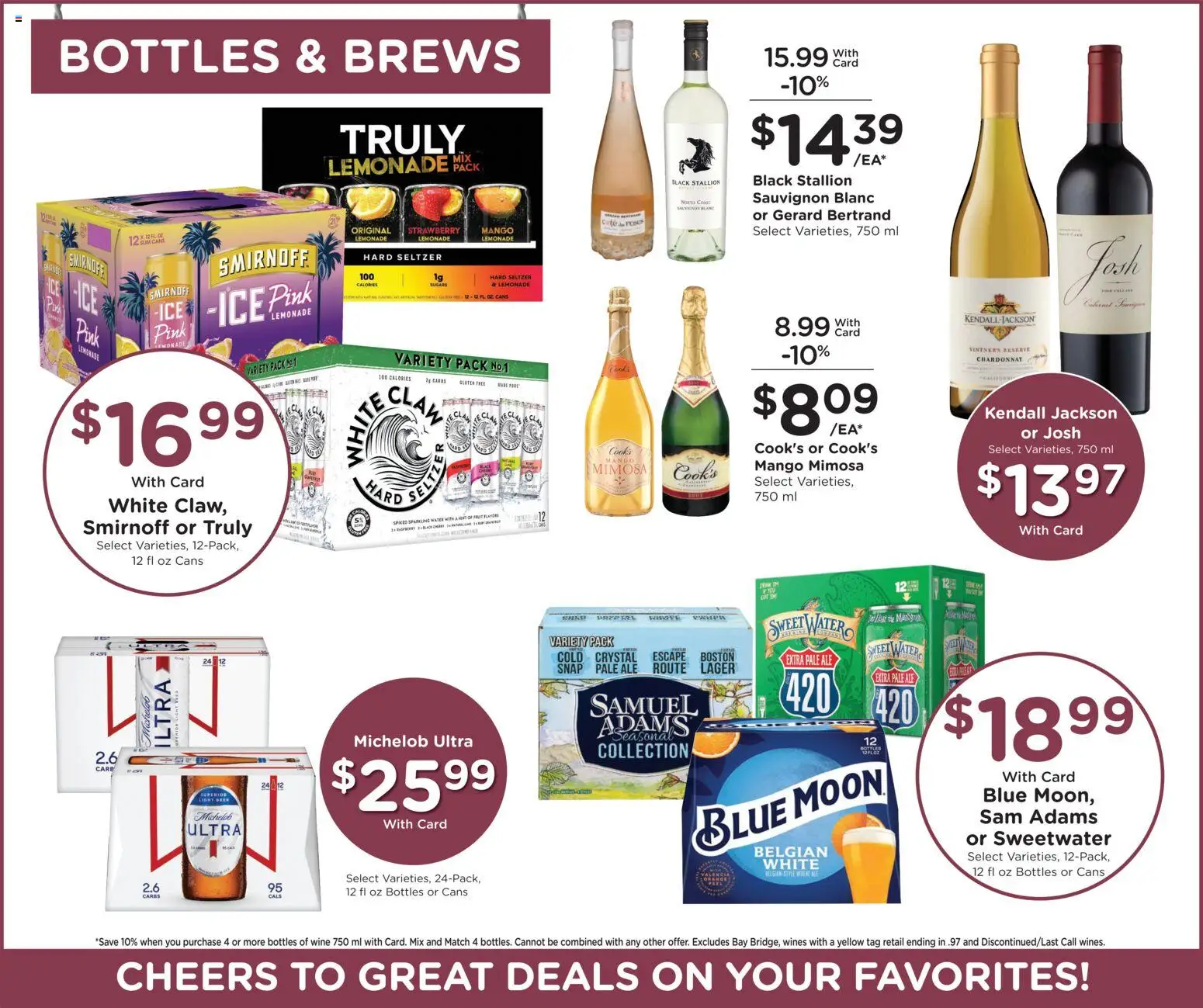 Kroger Black Friday - valid from 05.11.2025 | Page: 13 | Products: Wine, Beer, Water, Mango