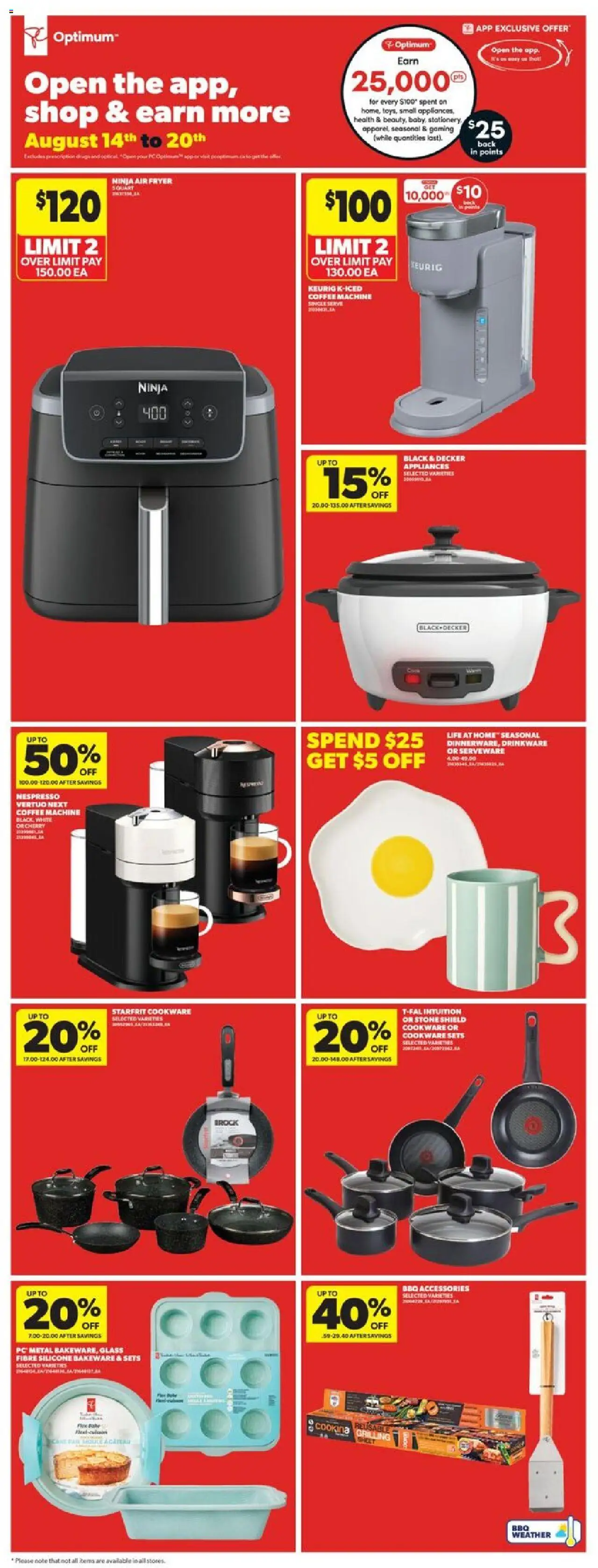 Real Canadian Superstore flyer valid from 14.08.2025 | Page: 31 | Products: PC, Fryer, Coffee