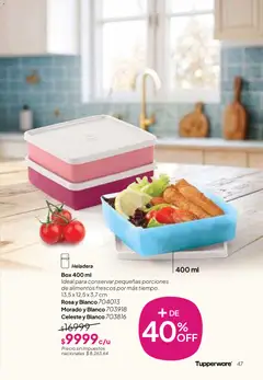 Vista previa Tupperware Folleto válido desde el 09.03.2026 | Página: 48 | Productos: Heladera
