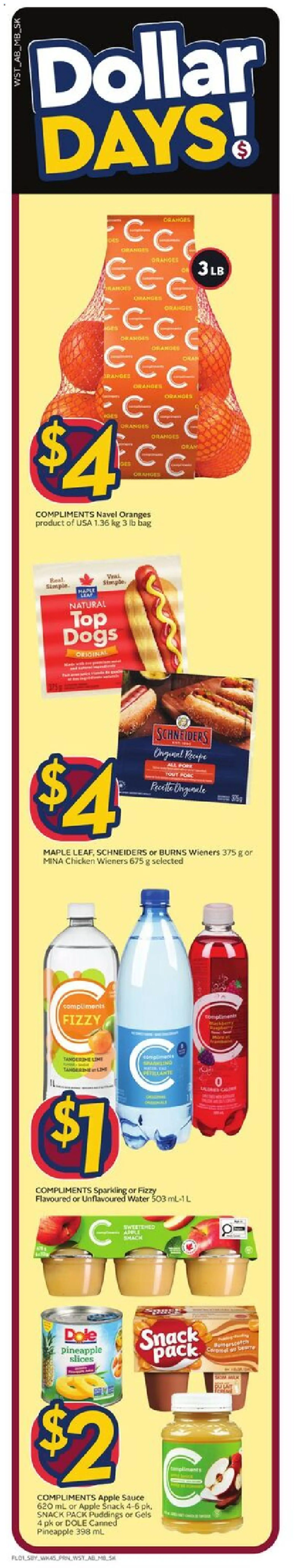 Safeway flyer valid from 05.03.2026 | Page: 2 | Products: Pineapple, Bag, Chicken, Oranges