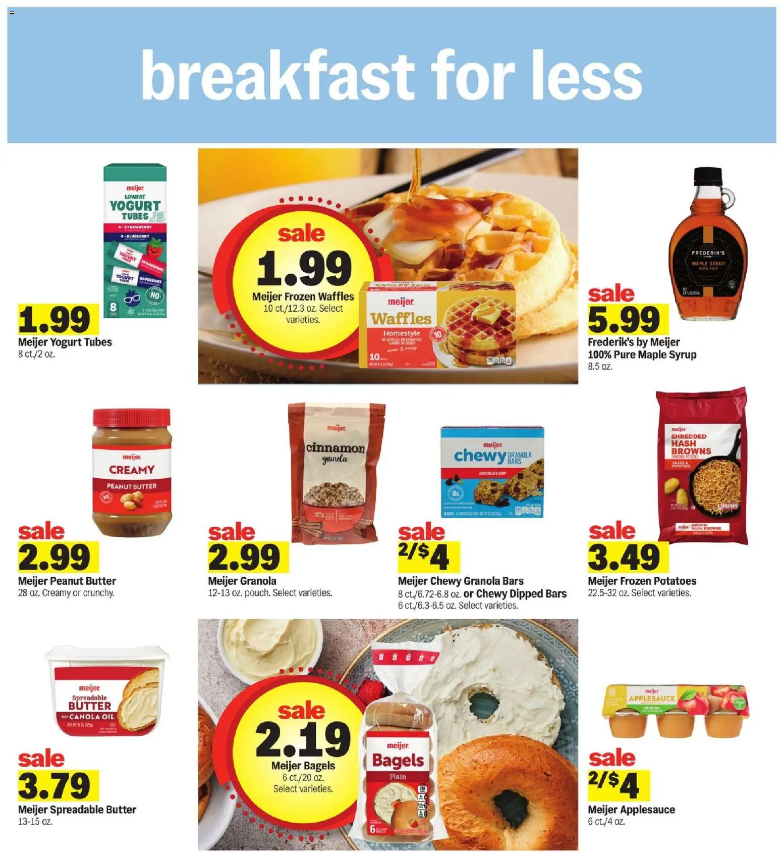 Meijer Weekly Ad - MI - valid from 22.04.2026 | Page: 22 | Products: Butter, Yogurt, Potatoes, Chocolate Chip