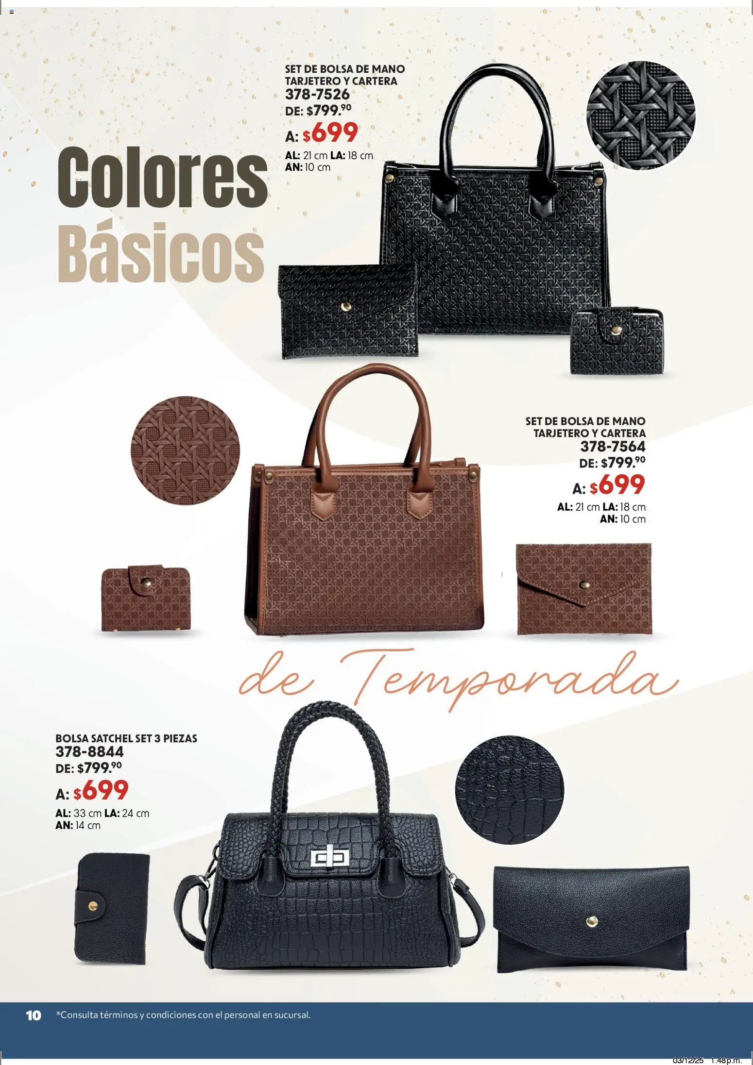 Nuevas ofertas de Andrea válidas en toda la República Mexicana desde el 07.12.2025. ¡Encuentra las mejores ofertas en Andrea catálogo Accesorízate esta Navidad! | Página: 10 | Productos: Bolsa