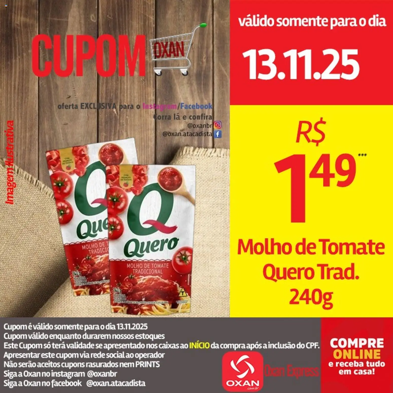 Oxan Atacadista Folheto - válido de 13.11.2025 | Página: 18 | Produtos: Molho de tomate