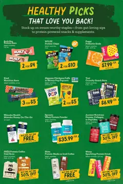 Preview of Sprouts weekly ads valid from 11.02.2026 | Page: 6 | Products: Vinegar, Powder, Coffee, Chocolate