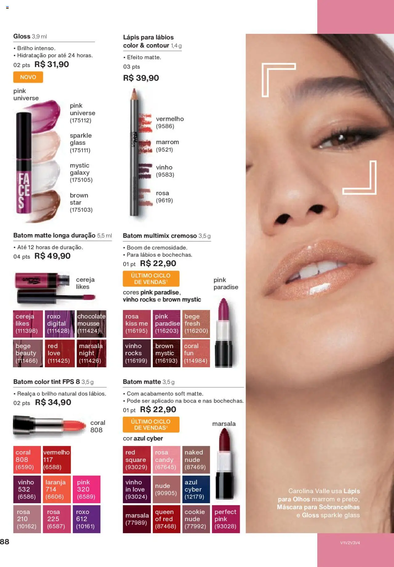 Natura Folheto - válido de 15.06.2025 | Página: 88 | Produtos: Mousse, Batom, Lápis, Chocolate