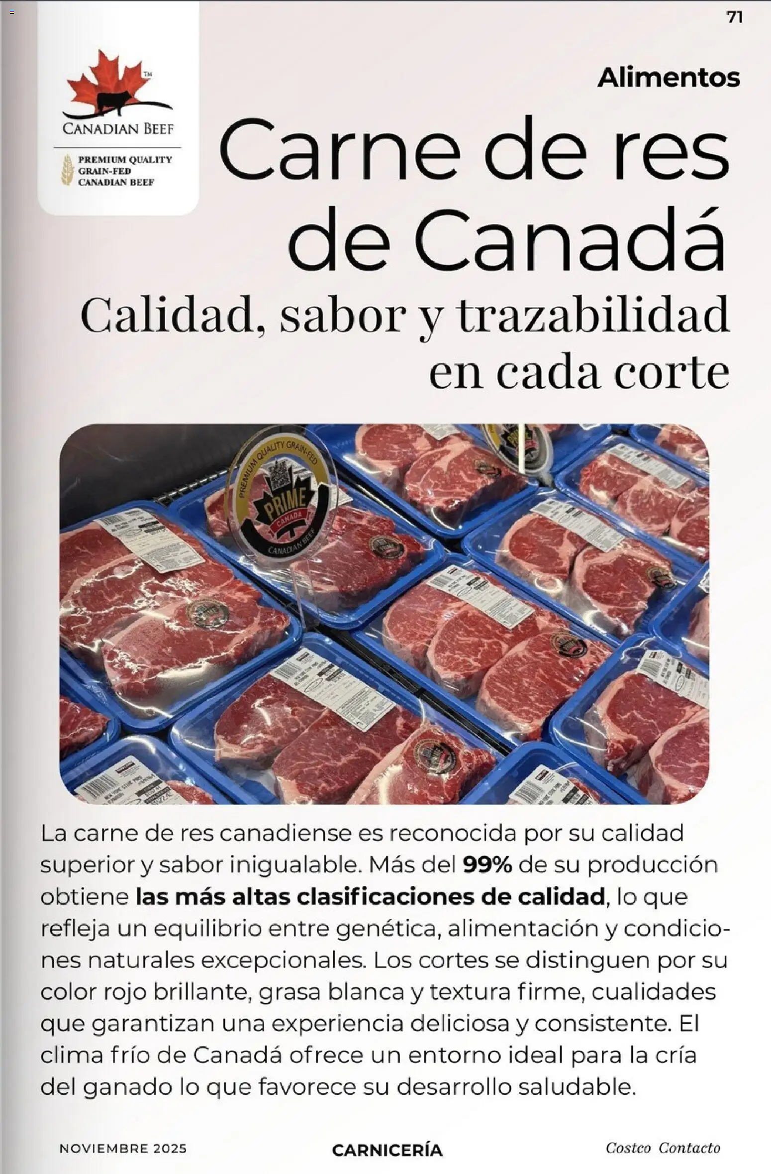 Nuevas ofertas de Costco válidas en toda la República Mexicana desde el 01.11.2025. ¡Encuentra las mejores ofertas en Costco Revista Noviembre! | Página: 71 | Productos: Res