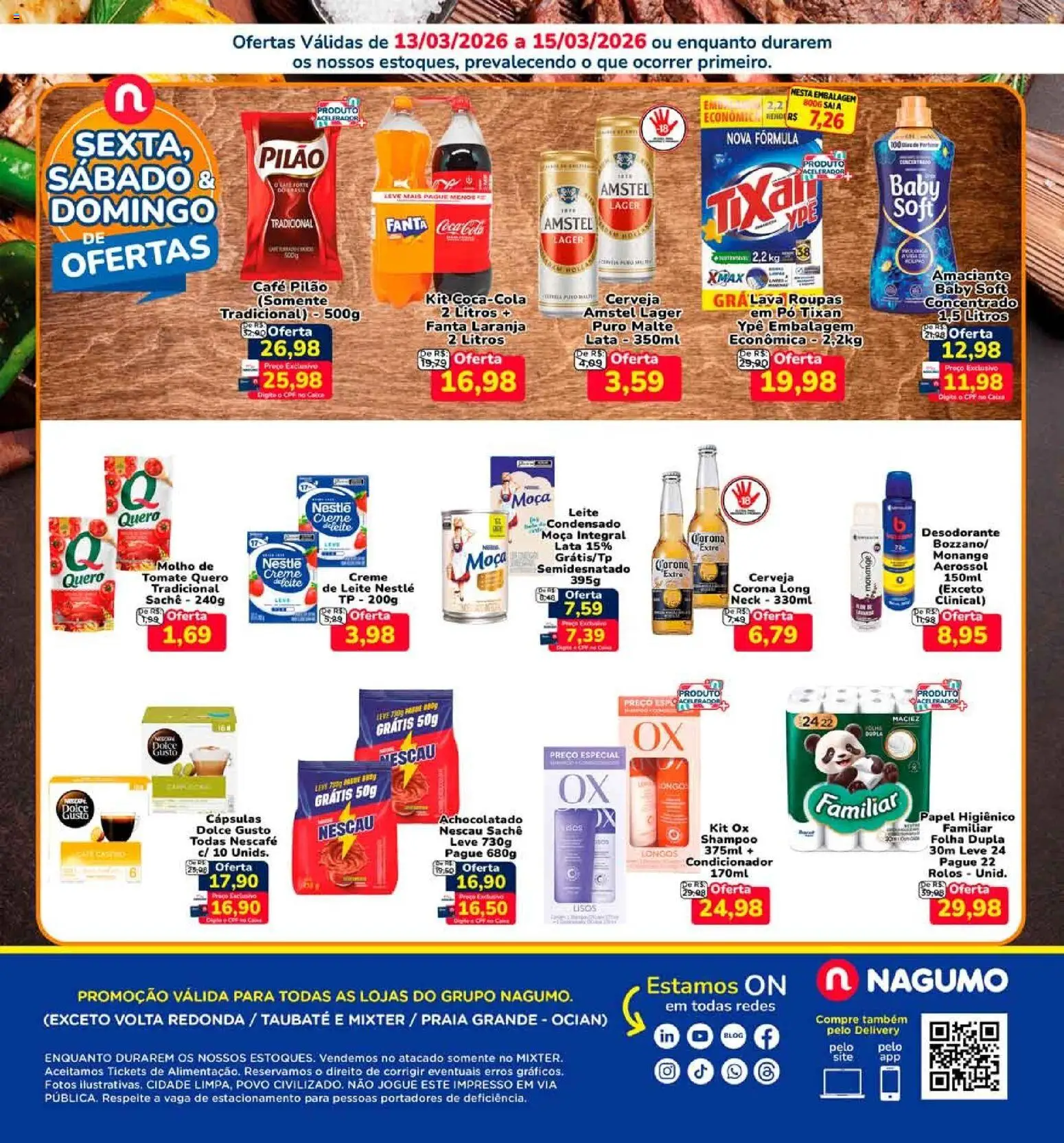Nagumo Folheto - válido de 13.03.2026 | Página: 2 | Produtos: Shampoo, Pó, Café, Amaciante