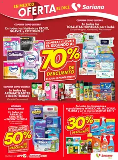 Nuevas ofertas de Soriana válidas en toda la República Mexicana desde el 14.08.2025. ¡Encuentra las mejores ofertas en Soriana folleto! | Página: 7 | Productos: Toallitas húmedas, Aceite, Pañales, Cocina