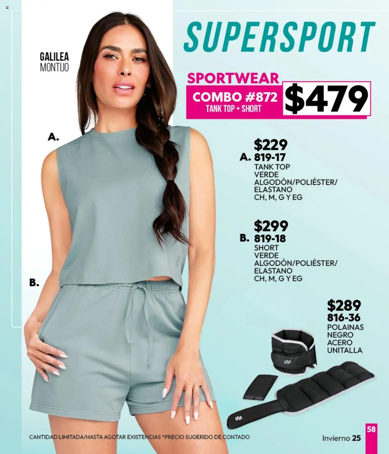 Nuevas ofertas de Cklass válidas en toda la República Mexicana desde el 16.09.2025. ¡Encuentra las mejores ofertas en Cklass - Catálogo Invierno Sportbrands! | Página: 59 | Productos: Top, Short