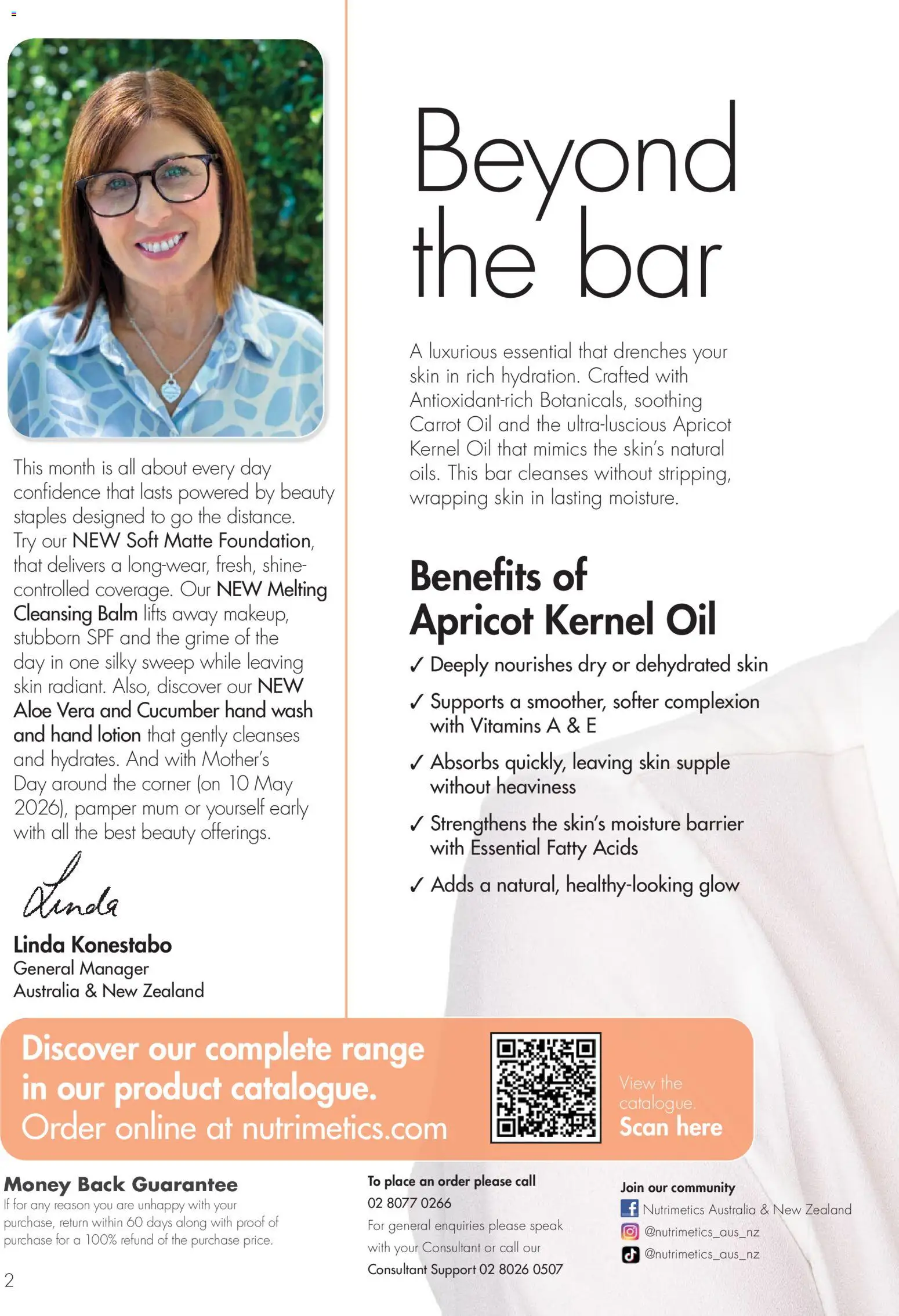 Nutrimetics catalogue - valid from 26.03.2026 | Page: 2 | Products: Oil, Lotion, Makeup, Hand wash