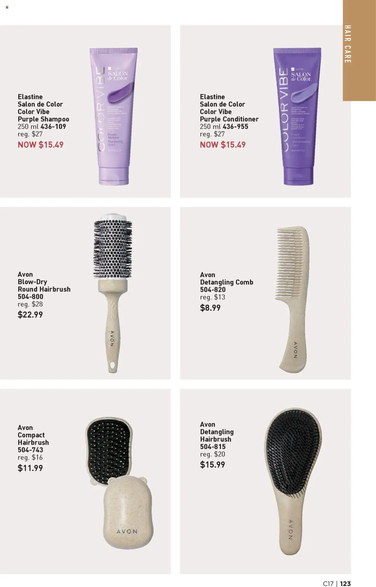 Avon flyer valid from 14.08.2025 | Page: 123 | Products: Shampoo, Conditioner