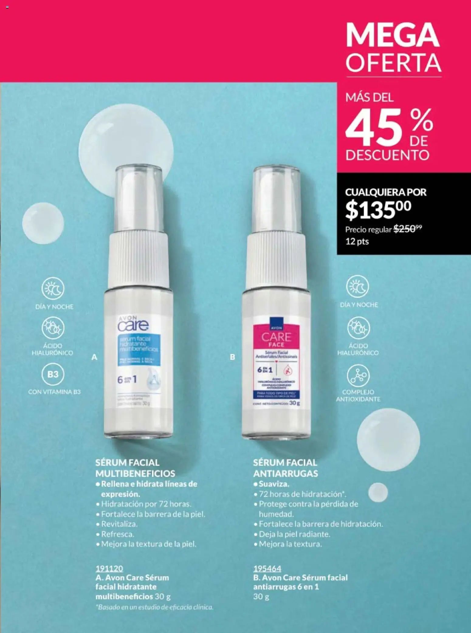 Nuevas ofertas de AVON válidas en toda la República Mexicana desde el 30.01.2026. ¡Encuentra las mejores ofertas en AVON campaña 3 2026! | Página: 153 | Productos: Serum