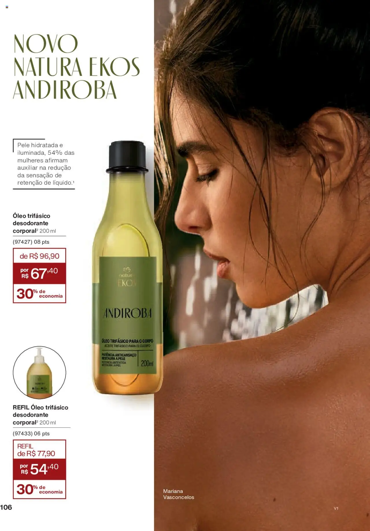 Natura Folheto - válido de 18.08.2025 | Página: 106 | Produtos: Desodorante, Óleo
