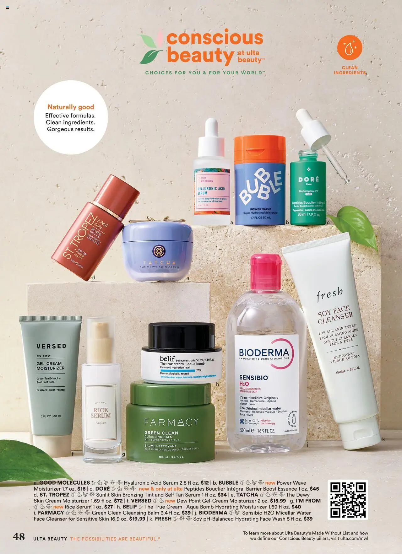 Ulta Beauty Weekly Ad - valid from 05.10.2025 | Page: 48 | Products: Green Tea, Micellar water, Cream, Water