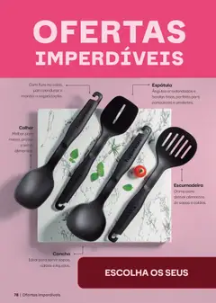Tupperware catálogo Vitrine 05 - Pré-Visualização do folheto da loja Tupperware, válido de 01.05.2026 | Página: 78 | Produtos: Escumadeira, Espátula