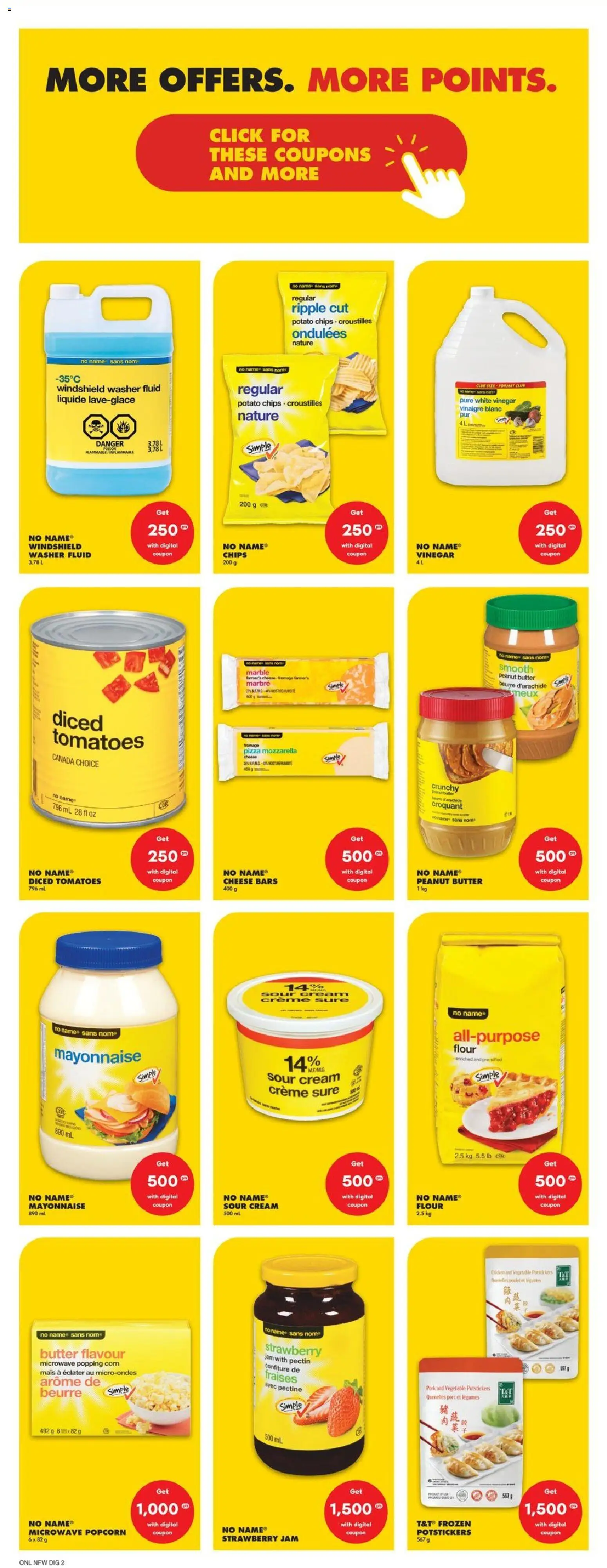 No Frills flyer valid from 08.01.2026 | Page: 9 | Products: Chips, Cheese, Chicken, Tomatoes