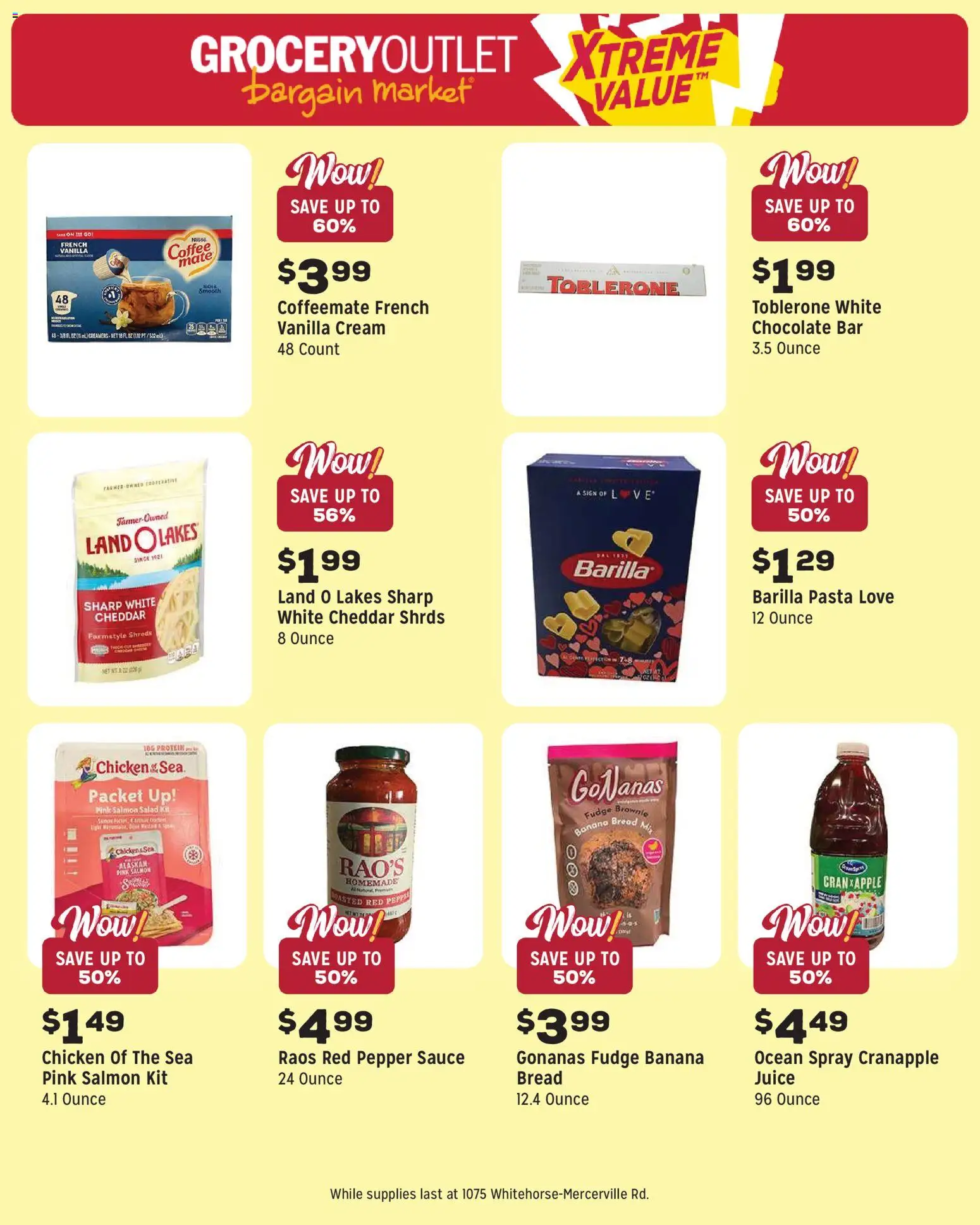 Grocery Outlet Weekly Ad - NJ - valid from 15.04.2026 | Page: 8 | Products: Bread, Coffee, Cream, Pepper
