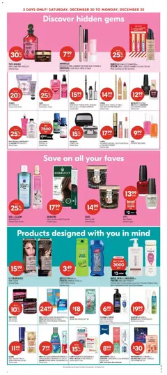Preview of Shoppers weekly flyer / circulaire from shop Shoppers valid from 20.12.2025 | Page: 13 | Products: Eyeliner, Lipstick, Lip gloss, Bath