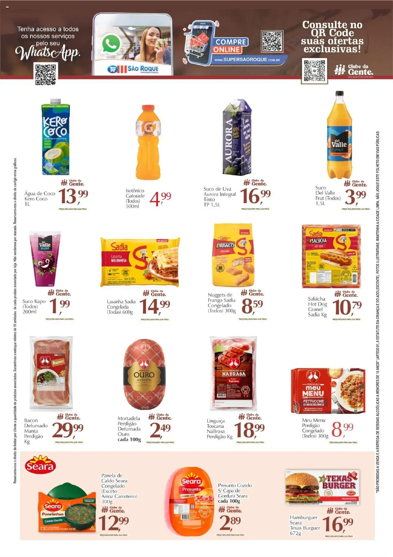 São Roque Supermercados Folheto - válido de 10.10.2025 | Página: 4 | Produtos: Panela, Salsicha, Lasanha, Isotônico
