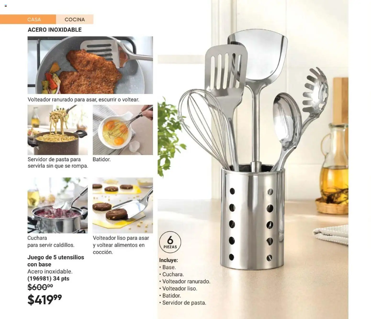 Nuevas ofertas de AVON válidas en toda la República Mexicana desde el 08.05.2026. ¡Encuentra las mejores ofertas en AVON Casa & Estilo 8 2026! | Página: 64 | Productos: Pasta, Juego, Cocina, Cuchara