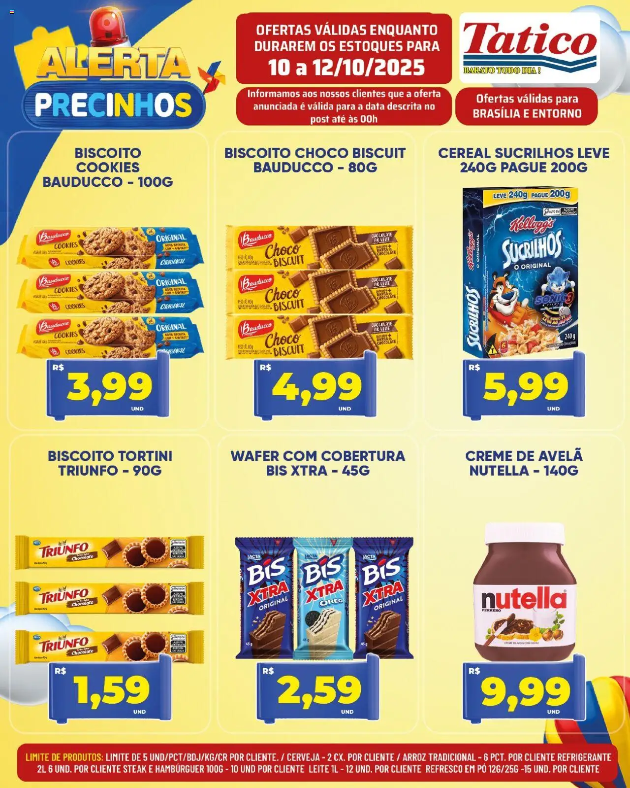 Tatico Folheto - válido de 10.10.2025 | Página: 2 | Produtos: Leite, Hambúrguer, Creme de avelã, Avelã