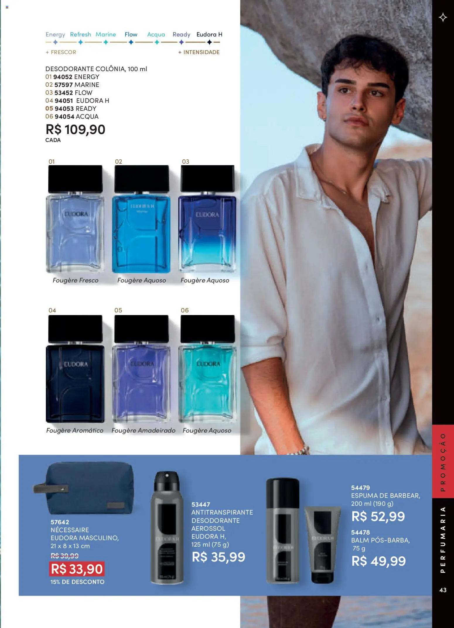 Eudora Folheto - válido de 10.11.2025 | Página: 43 | Produtos: Desodorante, Necessaire