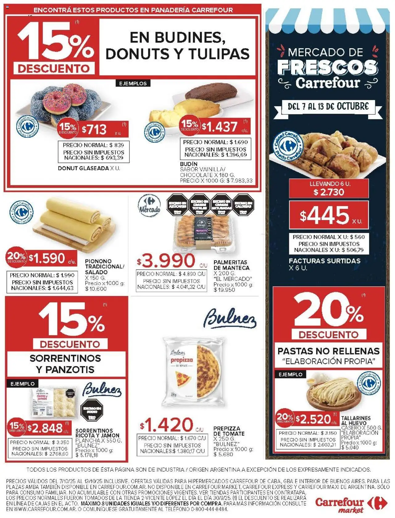 Carrefour Market catálogo │ válido desde el 07.10.2025 | Página: 17 | Productos: Teléfono, Panadería, Huevo, Jamón